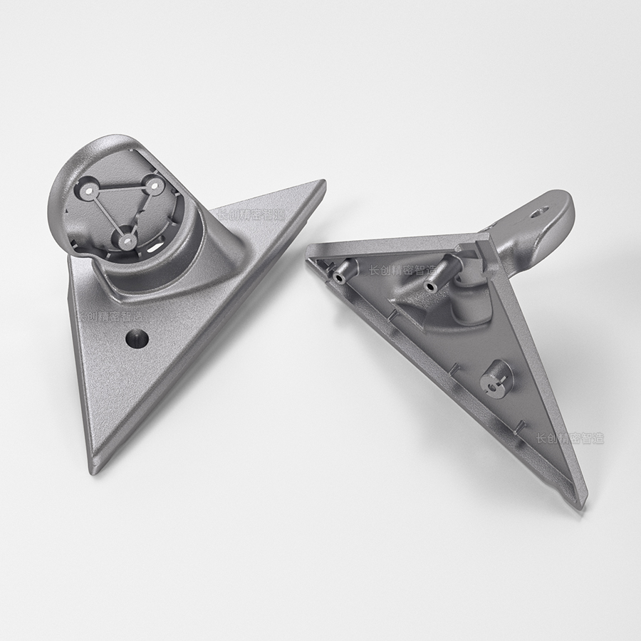 汽車A柱后視鏡托鋁合金壓鑄定制——精密模具開發(fā)·來(lái)圖來(lái)樣一體成型